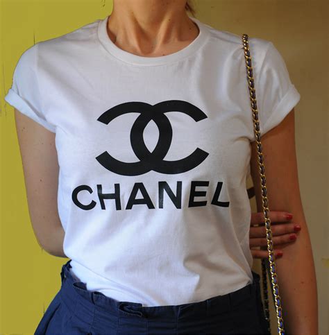 chanel t shirt ladies|pre owned chanel shirts.